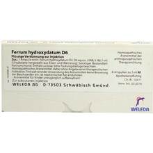 Abbildung: FERRUM HYDROXYDATUM D 6 Ampullen 8X1 ml, Ampullen PZN 01621980 