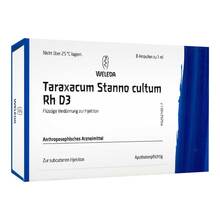 Abbildung: TARAXACUM STANNO cultum RH D 3 Ampullen 8X1 ml, Ampullen PZN 01626635 