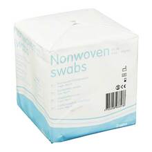 Abbildung: VLIESKOMPRESSEN unsteril 10x10 cm 4lagig 100 St, Kompressen PZN 01651627 