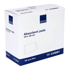 Abbildung: Saugkompressen unsteril 10x20 cm 400 g / m 50 St, Kompressen PZN 01653810 