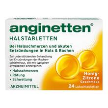 Abbildung: Anginetten Halstabletten 24 St, Lutschtabletten PZN 01654092 