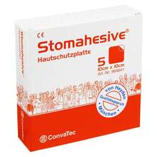 Abbildung: Stomahesive Hautschutzplatte 10x10 cm 5 St PZN 01664943 