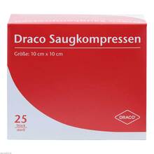 Abbildung: Saugkompressen steril 10x10 cm Draco 25 St, Kompressen PZN 01687275 