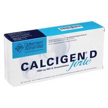 Abbildung: Calcigen D forte 1000 mg / 880 I.E. Brausetabletten 40 St, Brausetabletten PZN 01697322 