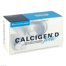 Abbildung: Calcigen D forte 1000 mg / 880 I.E. Brausetabletten 100 St, Brausetabletten PZN 01697339 
