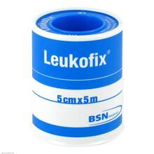 Abbildung: Leukofix Verbandpflaster 5 cmx5 m 1 St, Pflaster PZN 01698600 