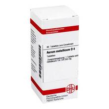 Abbildung: AURUM METALLICUM D 4 Tabletten 80 St, Tabletten PZN 01759299 