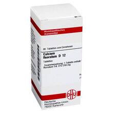 Abbildung: CALCIUM FLUORATUM D 12 Tabletten 80 St, Tabletten PZN 01762344 