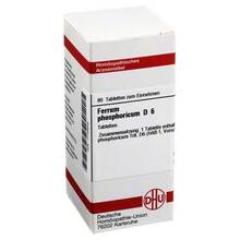 Abbildung: FERRUM PHOSPHORICUM D 6 Tabletten 80 St, Tabletten PZN 01770846 