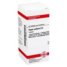Abbildung: HEPAR SULFURIS D 6 Tabletten 80 St, Tabletten PZN 01773046 