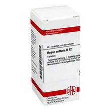 Abbildung: HEPAR SULFURIS D 12 Tabletten 80 St, Tabletten PZN 01773069 