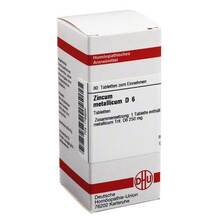 Abbildung: ZINCUM METALLICUM D 6 Tabletten 80 St, Tabletten PZN 01789202 