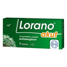 Abbildung: Lorano akut Tabletten 7 St, Tabletten PZN 01797130 