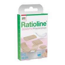 Abbildung: RATIOLINE sensitive Pflasterstrips in 4 Größen 20 St, Pflaster PZN 01805208 