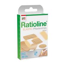 Abbildung: Ratioline elastic Pflasterstrips in 4 Größen 20 St, Pflaster PZN 01805332 