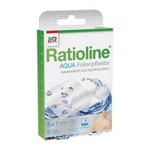 Abbildung: RATIOLINE aqua Duschpflaster 5x7 cm 5 St, Pflaster PZN 01805409 