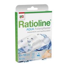 Abbildung: RATIOLINE aqua Duschpflaster 8x10 cm 5 St, Pflaster PZN 01805415 