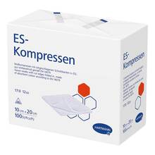 Abbildung: ES-Kompressen unsteril 10x20 cm 12fach 100 St, Kompressen PZN 01808997 