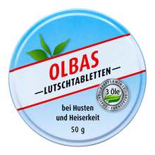 Abbildung: Olbas Lutschtabletten 50 g, Lutschtabletten PZN 01833989 