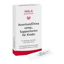 Abbildung: Aconitum / China comp.Kindersuppositorien 10X1 g, Kinder-Suppositorien PZN 01880747 