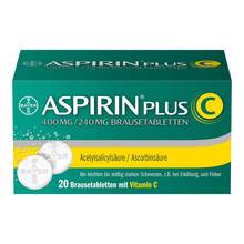 Abbildung: Aspirin plus C Brausetabletten 20 St, Brausetabletten PZN 01894063 