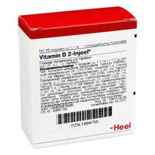 Abbildung: VITAMIN B2 INJEEL Ampullen 10 St, Ampullen PZN 01894755 