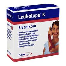 Abbildung: LEUKOTAPE K 2,5 cm rot 1 St, Verband PZN 01907386 