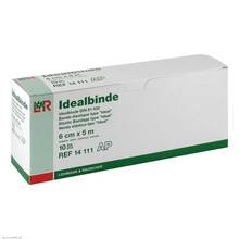 Abbildung: Idealbinde Lohmann 6 cmx5 m mit Schlingk. 10 St, Binden PZN 01913949 