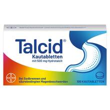 Abbildung: Talcid Kautabletten 100 St, Kautabletten PZN 01921682 