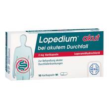 Abbildung: Lopedium akut bei akutem Durchfall Hartkapseln 10 St, Hartkapseln PZN 01939446 