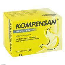 Abbildung: Kompensan Tabletten 340 mg 100 St, Tabletten PZN 01955936 