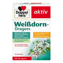 Abbildung: Doppelherz Weißdorn Dragees 90 St, Überzogene Tabletten PZN 01975318 