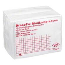 Abbildung: Dracofix OP-Kompressen 10x10 cm unsteril 8fach 100 St, Kompressen PZN 01980621 