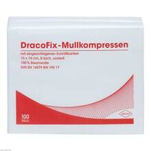 Abbildung: Dracofix OP-Kompressen 10x10 cm unsteril 12fach 100 St, Kompressen PZN 01980638 
