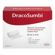 Abbildung: DRACOSUMBI Fixierbinde 8 cmx4 m weiß 100 St, Binden PZN 01980791 