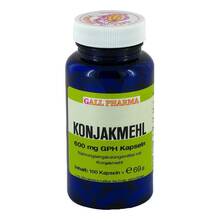 Abbildung: Konjakmehl 600 mg Kapseln 100 St, Kapseln PZN 01998785 