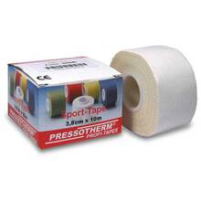 Abbildung: Pressotherm Sport-Tape 3,8 cmx10 m weiß 1 St, Verband PZN 02002339 