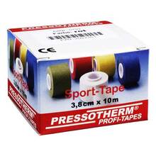 Abbildung: Pressotherm Sport-Tape 3,8 cmx10 m rot 1 St, Verband PZN 02002351 