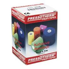 Abbildung: Pressotherm Kohäsive Bandage 8 cmx4 m weiß 1 St, Binden PZN 02002405 