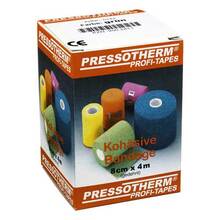 Abbildung: Pressotherm Kohäsive Bandage 8 cmx4 m grün 1 St, Binden PZN 02002411 