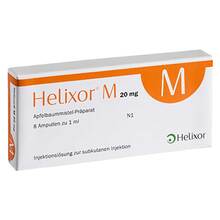 Abbildung: Helixor M Ampullen 20 mg 8 St, Ampullen PZN 02043628 