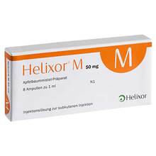 Abbildung: Helixor M Ampullen 50 mg 8 St, Ampullen PZN 02043769 