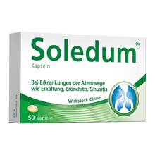 Abbildung: Soledum 100 mg magensaftresistente Kapseln 50 St, Kapseln magensaftresistent PZN 02047862 
