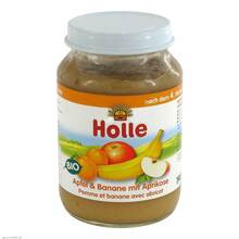Abbildung: Holle Apfel & Banane mit Aprikose 190 g, Brei PZN 02076243 