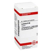 Abbildung: LACHESIS D 30 Tabletten 80 St, Tabletten PZN 02102897 