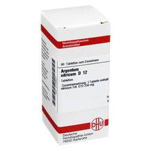 Abbildung: ARGENTUM NITRICUM D 12 Tabletten 80 St, Tabletten PZN 02109907 
