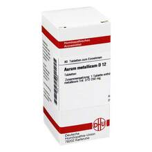 Abbildung: AURUM METALLICUM D 12 Tabletten 80 St, Tabletten PZN 02110922 