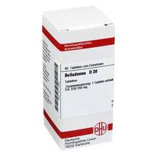 Abbildung: BELLADONNA D 30 Tabletten 80 St, Tabletten PZN 02111293 