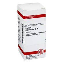 Abbildung: FERRUM METALLICUM D 3 Tabletten 80 St, Tabletten PZN 02117060 