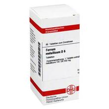 Abbildung: FERRUM METALLICUM D 6 Tabletten 80 St, Tabletten PZN 02117083 